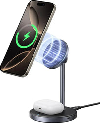 UGREEN 2-in-1 Magnetic Wireless Charger for iPhone + AirPods (Qi2 Certified) – Total Output: 25W Max -45382
