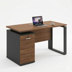 Valencia VL M239-1-M (1400) Office Table with High-Quality Environmentally Friendly 50mm Thick Desktop and Painted Steel Legs, 1400×700×760 mm