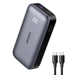 UGREEN NEXODE Power Bank 30W PD, Dual Ports, 10000 mAh, Smart & Fast Charging for Phones, Tablets & iPads -25185