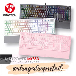 Fantech MK853 MAXPOWER – Pro Wired Mechanical Keyboard with RGB Lighting & Comfortable Wrist Rest