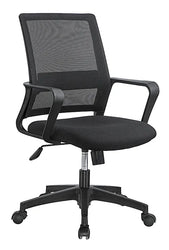 Valencia VL HS-116B (205) Mid-Back Chair with Lumbar Support, Fabric Seat with Foam, 580×480×960 mm