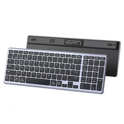 UGREEN Ultra Slim Bluetooth & Wireless Keyboard – Connect & Switch Up to 4 Devices, Premium Iron Metal Material Eng KB - 15258