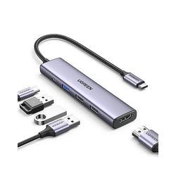 UGREEN REVODOK 5-in-1 USB-C HUB Docking Station with Power Port – for Tablet, iPad, iPhone, Android Phone -15495