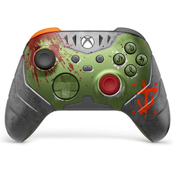 Xbox Wireless Controller – DOOM: The Dark Ages Limited Edition for Xbox Series X|S, Xbox One & PC with Battle-Worn Green Armor Design, 3D Silver Helmet Spikes, Rubberized Grip and Exclusive Doom Slayer Executioner Skin DLC