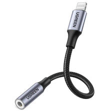 UGREEN Lightning to 3.5mm Audio Female, MFI Apple Certified, Nylon Braid & Aluminum Body -30765
