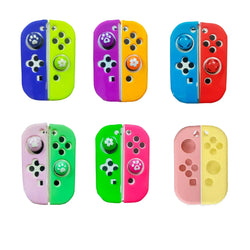Joy-Con Controller Silicone Case Cover with 2 Analog Grips – 6 Models for Nintendo Switch