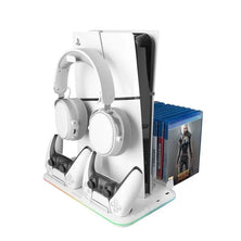 Mars Gaming MPS5-B2 – RGB PS5 Stand with Cooling, Controller Charging & Accessory Organizer