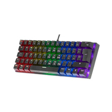 Mars Gaming MK60BUS – Mechanical Keyboard – 60% Compact – FRGB Chroma – Anti-Dust Blue Switches – US Layout – Black