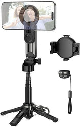 Hoco K27 Pro Magic 3‑in‑1 Selfie Stick & Live Broadcast Stand – Magnetic Clamp, Bluetooth Remote, Foldable Tripod