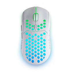 Mars Gaming MMW3W – Wireless Gaming Mouse – 3200 DPI – 2.4GHz – RGB – Rechargeable – 79g – Huano Switches – White