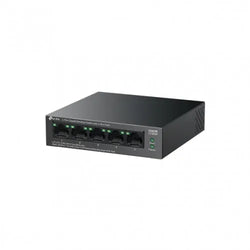 TP-Link LS105GP – 5-Port Gigabit Switch with 4-Port PoE+ (65W), Up to 250m PoE Transmission, Wall Mount/Desktop