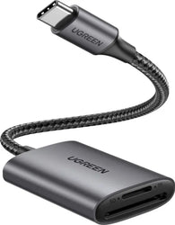 UGREEN USB-C High Speed 2-in-1 Card Reader – Supports SD/Micro SD/TF/SDHC/SDXC/Micro SDHC/Micro SDXC/MMC -80888