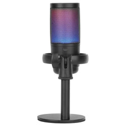 Mars Gaming MMICSE – Professional Compact Studio Microphone – ARGB – USB-A / USB-C – 196kHz / 24-bit – Cardioid – 3.5mm Headphone Jack – Black