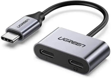 UGREEN 2-in-1 Type-C to Type-C Audio + PD USB-C Charging Adapter -60165