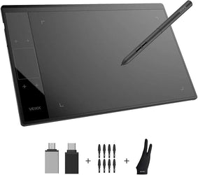VEIKK A30 V2 – Drawing Tablet – 10×6 Inch – Battery-Free Pen – 8192 Pressure Levels
