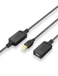 UGREEN USB 2.0 Active Cable Extension Male to Female – Built-in Chipset Booster -10321