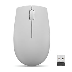 Lenovo 300 Wireless Compact Mouse GY51L15678 – 2.4GHz Wireless, 1000 DPI Optical Sensor, Nano USB Receiver, Arctic Grey