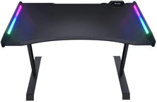 Cougar MARS 120 RGB Gaming Desk with ARGB Lighting, Carbon Fiber Surface, USB Ports & 150kg Steel Frame Stability