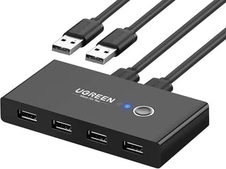 UGREEN 2-In-4-Out USB 2.0 Switch Box – 2 PCs Share 4 USB Devices -30767