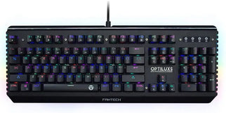 Fantech MK884 Optilux – Optical Mechanical Switch Keyboard, Ultra‑Durable, Spill‑Proof, RGB Lighting