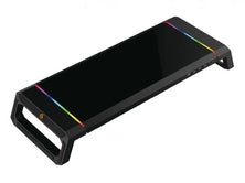 Mars Gaming MGSONE – Premium Gaming Monitor Stand – RGB – 3 Positions – USB 2.0 – Drawer & Smartphone Stand – Black
