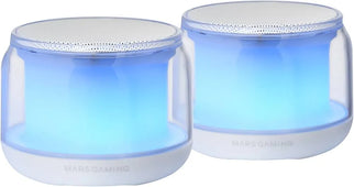 Mars Gaming MSAURAW – Bluetooth Speaker – 5.3 – RGB 360° – 15W DSP – White