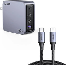 UGREEN Nexode Pro 160W GaN Tech Chip, 4 Ports Charger for Phones, Tablets, iPads, Laptops & MacBooks -25877