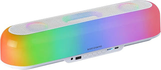 Mars Gaming MSBORBW – 360° RGB Wireless Speaker & Soundbar – 20W – Bluetooth 5.3 – White