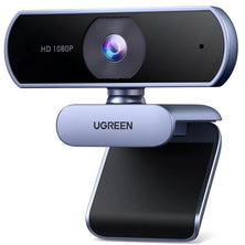 UGREEN Full HD 1080P USB Webcam – 30fps, Microphone, Auto Light Correction, 85° View Angle - 15728