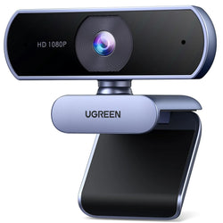 UGREEN Full HD 1080P USB Webcam – 30fps, Microphone, Auto Light Correction, 85° View Angle - 15728