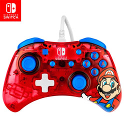 PDP Rock Candy Wired Controller for Nintendo Switch – Mario Red Edition (Wired Gamepad)