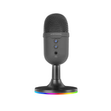 Mars Gaming MMICCX – Compact ENC Noise Cancelling USB Microphone – Cardioid – 3.5mm Headphone Jack – Black