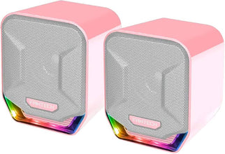 FANTECH GS202 SONAR – USB Powered Gaming & Music Speaker with RGB Lighting (Pink Sakura Edition)