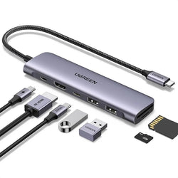 UGREEN REVODOK 7-in-1 USB-C HUB Docking Station with Power Port -15214