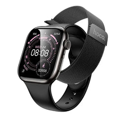Hoco Y42 Smart Watch – Bluetooth Calling, 2.01″ Touch Display, Health & Activity Tracking, Dual Straps