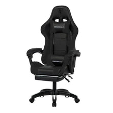 Deadskull Comfort Ergonomic Racing Style Gaming Chair with Retractable Footrest, High Back Support, Lumbar & Head Cushion, Adjustable Reclining Backrest and Premium PU Leather Finish