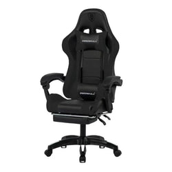 Deadskull Comfort Ergonomic Racing Style Gaming Chair with Retractable Footrest, High Back Support, Lumbar & Head Cushion, Adjustable Reclining Backrest and Premium PU Leather Finish