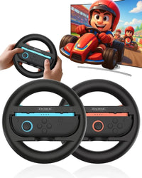 Dobe Racing Wheel Left and Right Joy‑Con Controller Steering Wheel Grip Holder for Nintendo Switch 2 – Enhanced Driving Experience