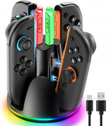 Nintendo Switch 2 Charging Dock & Fast Charger Station with RGB Lights and Joy‑Con Support