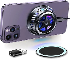 Hoco CW57 15W Magnetic Wireless Fast Charger – Air‑Cooled Magnetic Qi Charger with Type‑C Input