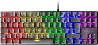 Mars Gaming MK80BUS – Mechanical TKL RGB Gaming Keyboard – Blue Switch – Compact – Black