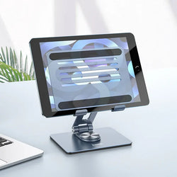 Hoco PH52 Rotating Desktop Tablet Stand – Adjustable 360° Tablet and Phone Holder for Desk, Home, Office