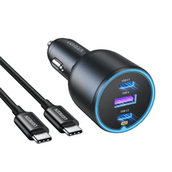 UGREEN 130W 3 Ports Fast Car Charger for Phones, Tablets, iPads, Laptops & MacBooks -90413