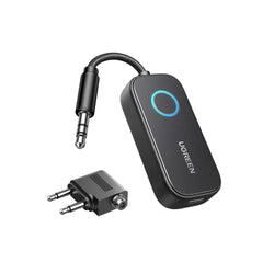 UGREEN Bluetooth 5.2 Transmitter & Receiver – Long Battery Life, Dual Pairing, Universal Compatibility for Wireless Audio -35222A