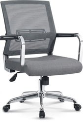 Valencia VL DZY-B506 (230) Mid-Back Chair with Mesh Back, Adjustable Lumbar Support & Metal Frame, 580×550×960 mm