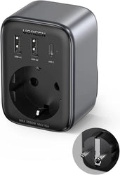 UGREEN 30W 4 in 1 Wall Outlet Extender, 3 Ports, Smart & Fast Charger for Phones, Tablets & iPads -90613