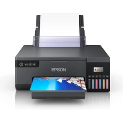 Epson EcoTank L8050 (C11CK37405) – Ink Tank Photo Printer, 6-Color Ink System – 22ppm Black / Color – Wireless / Smart Panel App – Prints on PVC Cards, CDs, and DVDs
