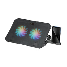 Fantech NC14 – Notebook Cooler, Efficient Cooling Performance, Height Adjustable with Phone Holder
