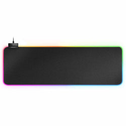 Mars Gaming MMPRGB2 – RGB Gaming Mousepad – XXL 800 × 300 × 4 mm – 2× USB 2.0 Hub – Nanotextile – 12 RGB Modes – Black