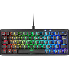 Mars Gaming MKMINIPROYUS – Mechanical Keyboard – 60% Hot-Swappable – RGB – Silent Yellow Switches – Black